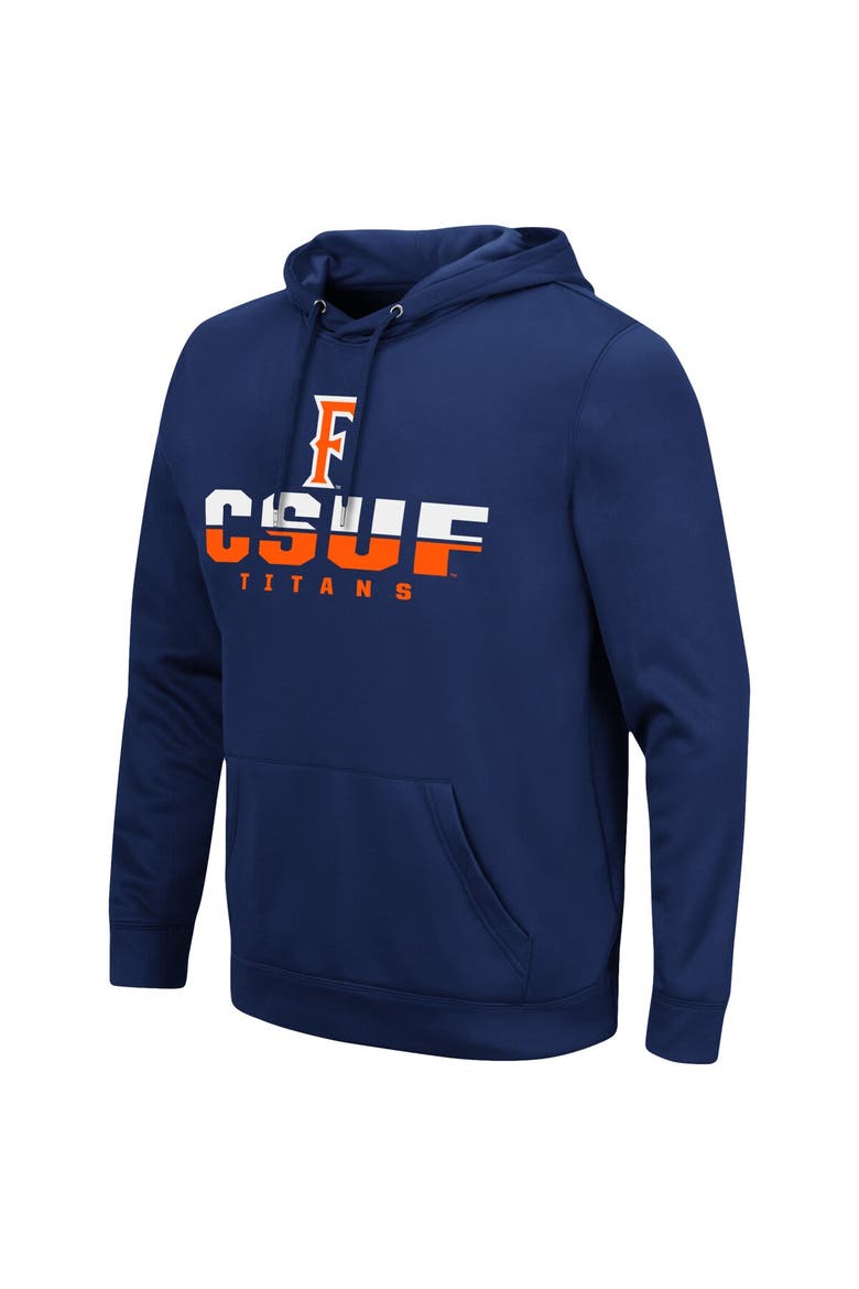 Men's Colosseum Navy Cal State Fullerton Titans Lantern Pullover Hoodie, Alternate, color, Navy