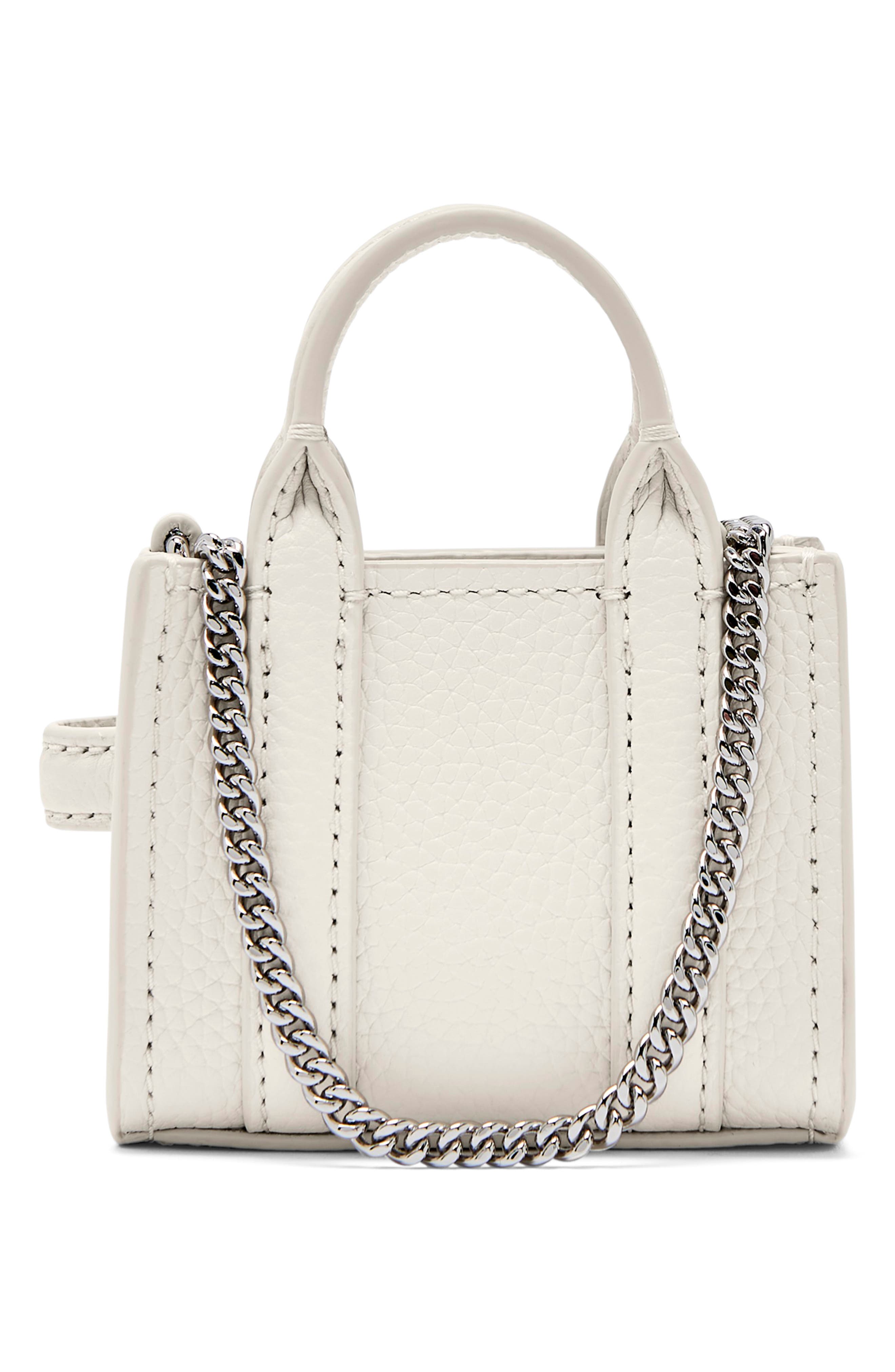 Marc Jacobs The Nano Charm Tote Leather Crossbody Bag, Alternate, color, Cotton