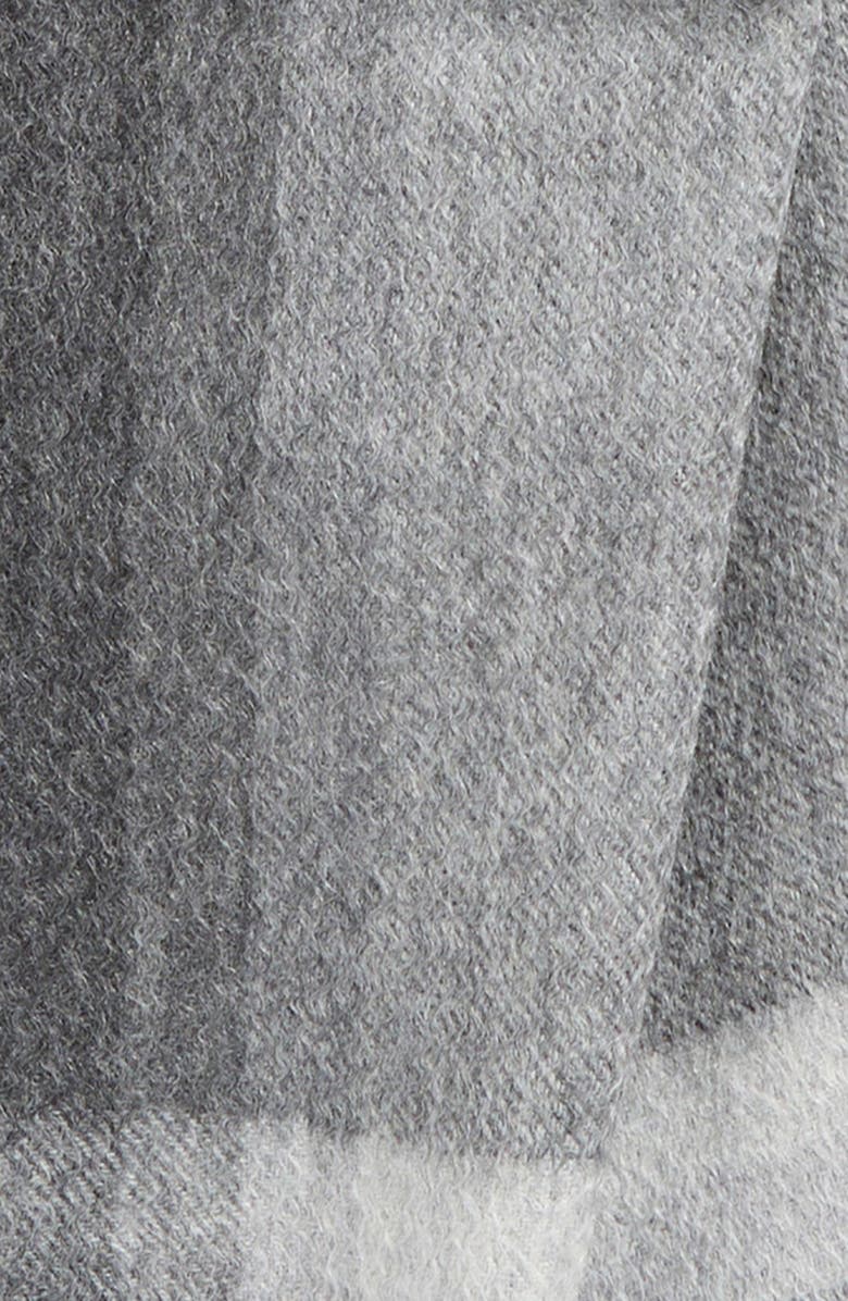 Andrew Stewart Ombré Cashmere Scarf, Alternate, color, Grey