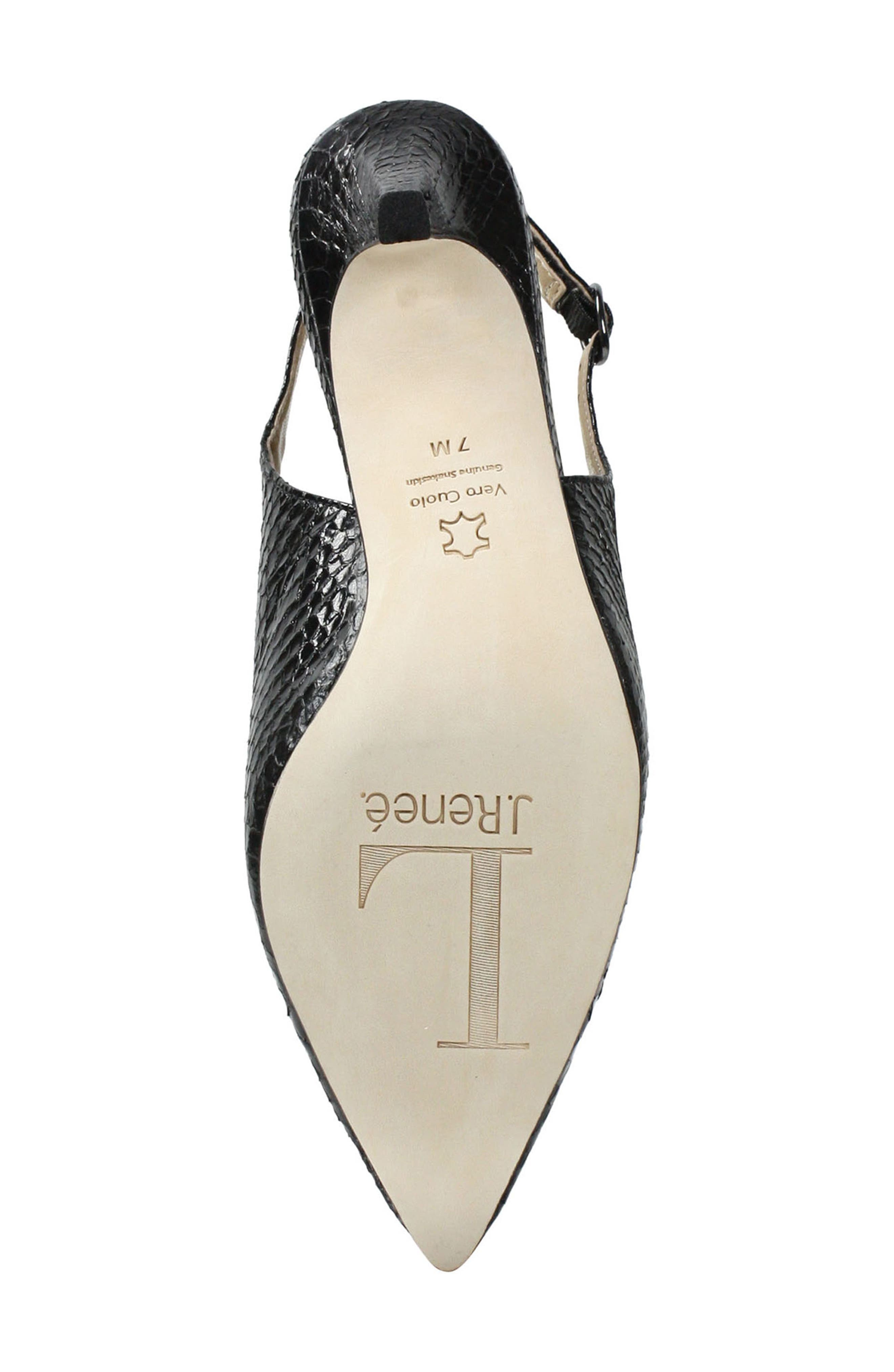 J. Reneé Brisha Snake Embossed Slingback Pump, Alternate, color, 
