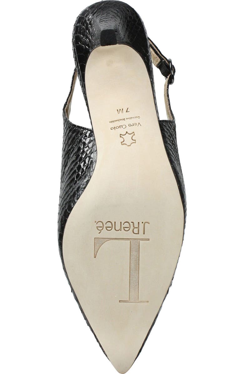 J. Reneé Brisha Snake Embossed Slingback Pump, Alternate, color,