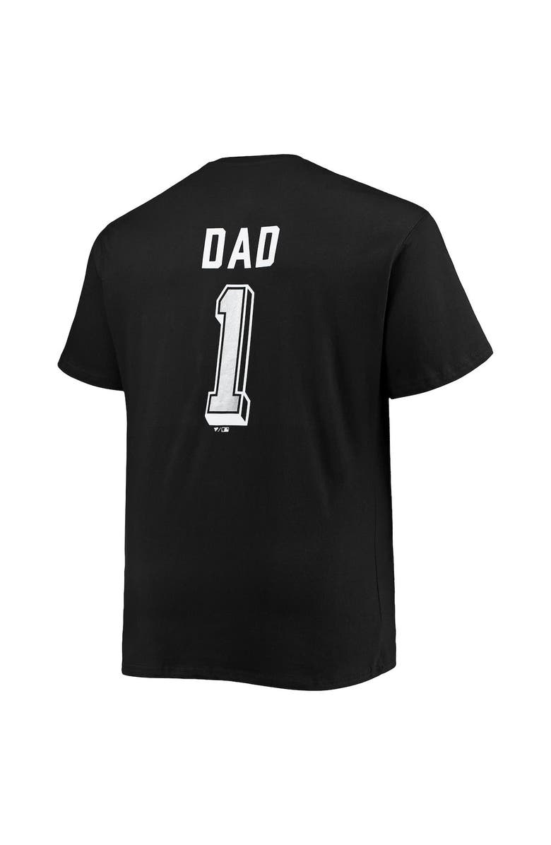 PROFILE Men's Black Chicago White Sox Big & Tall Father's Day #1 Dad T-Shirt, Alternate, color, 
