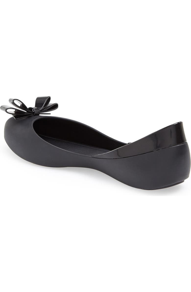 Melissa 'Queen' Peep-Toe Flat, Alternate, color,
