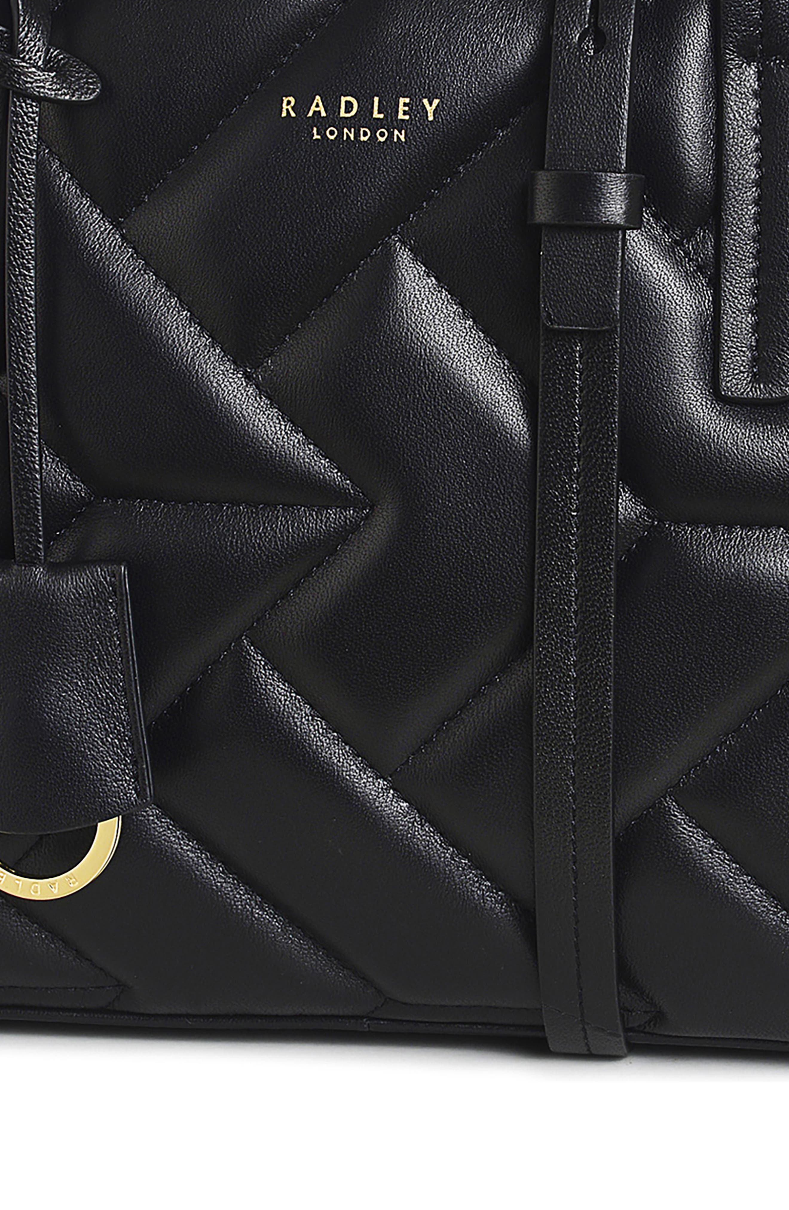 Radley Dukes Place Medium Quilted Tote Bag, Alternate, color, Black