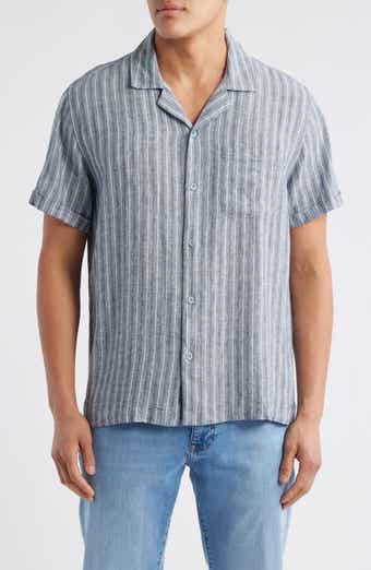 Rails Waimea Stripe Linen Blend Camp Shirt