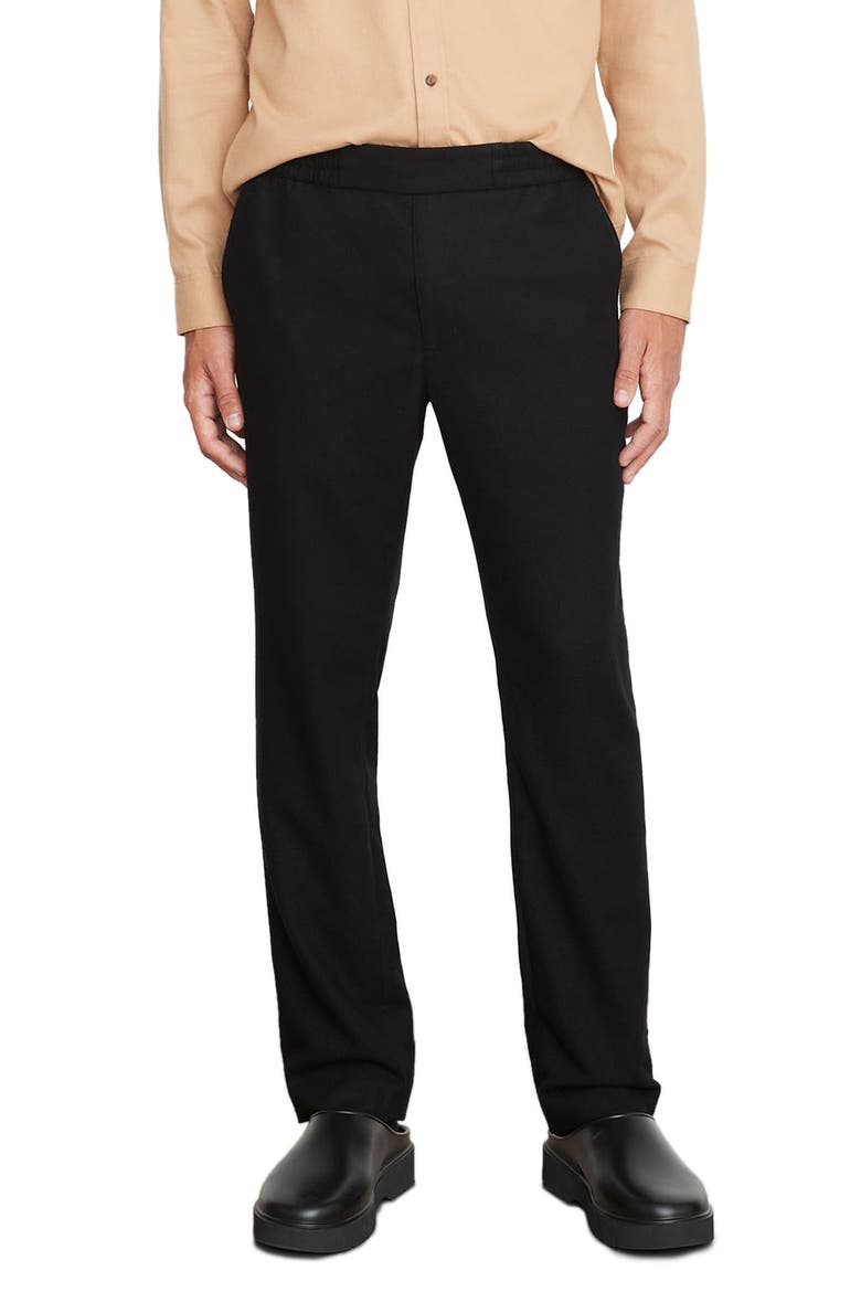 Wool Blend Flannel Pull-On Pants, Main, color, PALOMAR
