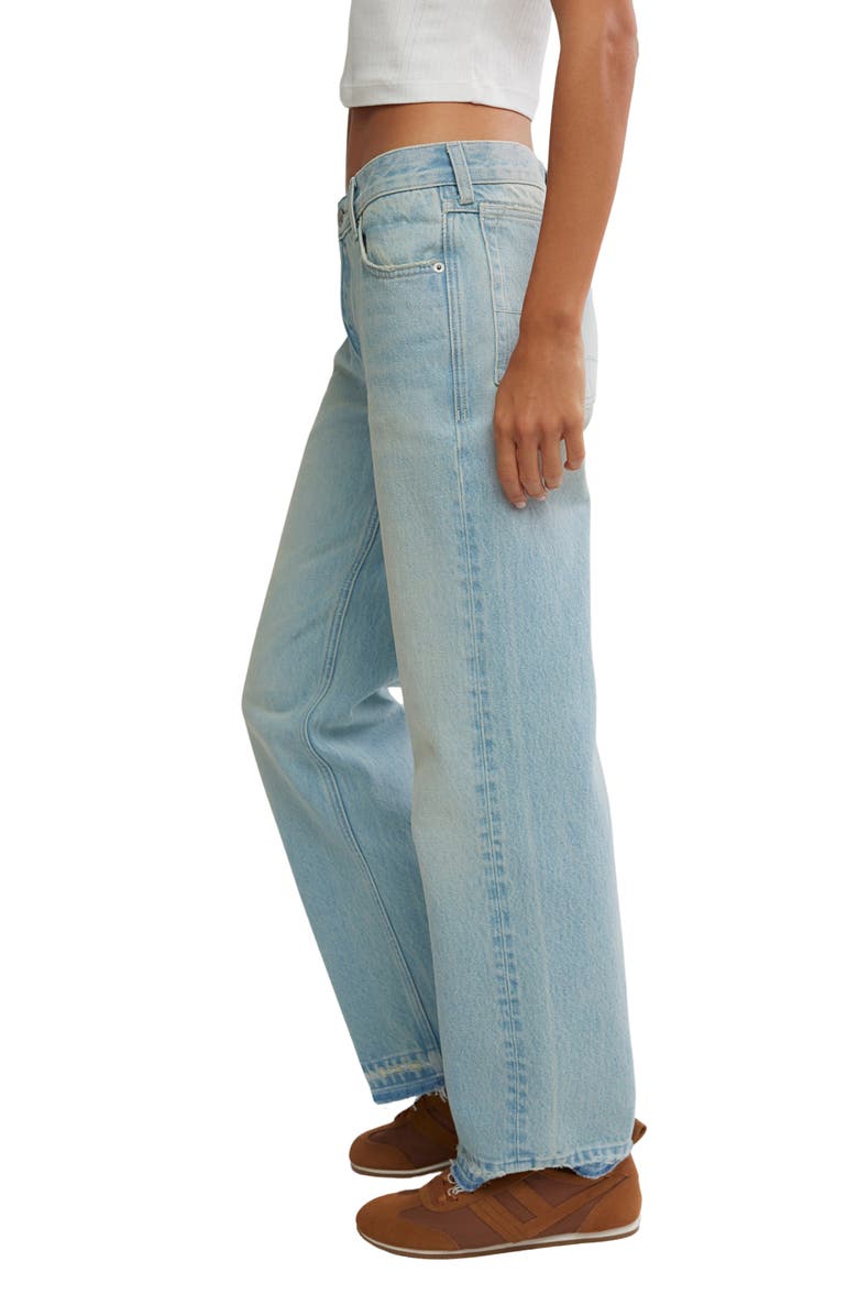 Free People Up All Hours Slim Fit Jeans, Alternate, color, Blue Delphinium