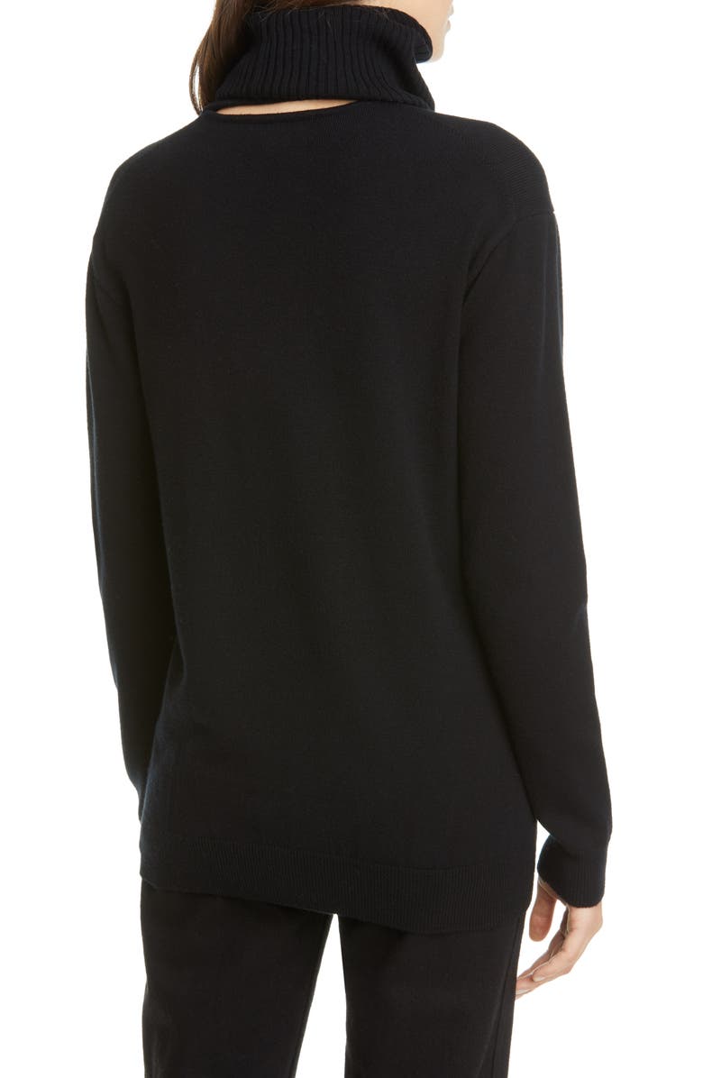 Ambush Logo Embossed Wool Blend Turtleneck Sweater, Alternate, color, 