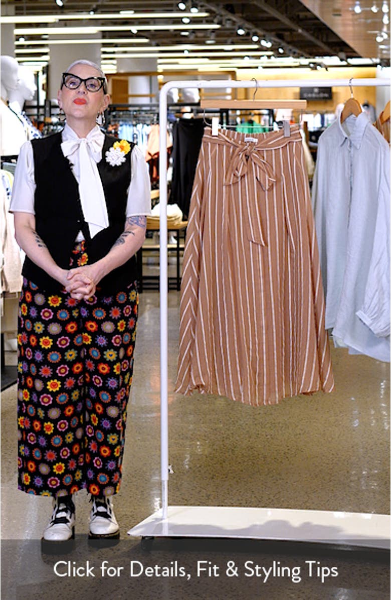 Rossi Stripe Maxi Skirt, sales video thumbnail