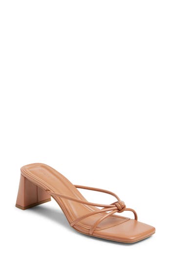 Open Edit Jamie Block Heel Sandal In Brown