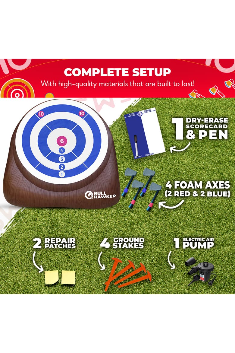 Bull Hawker | Giant Axe Darts Game, Alternate, color, Brown