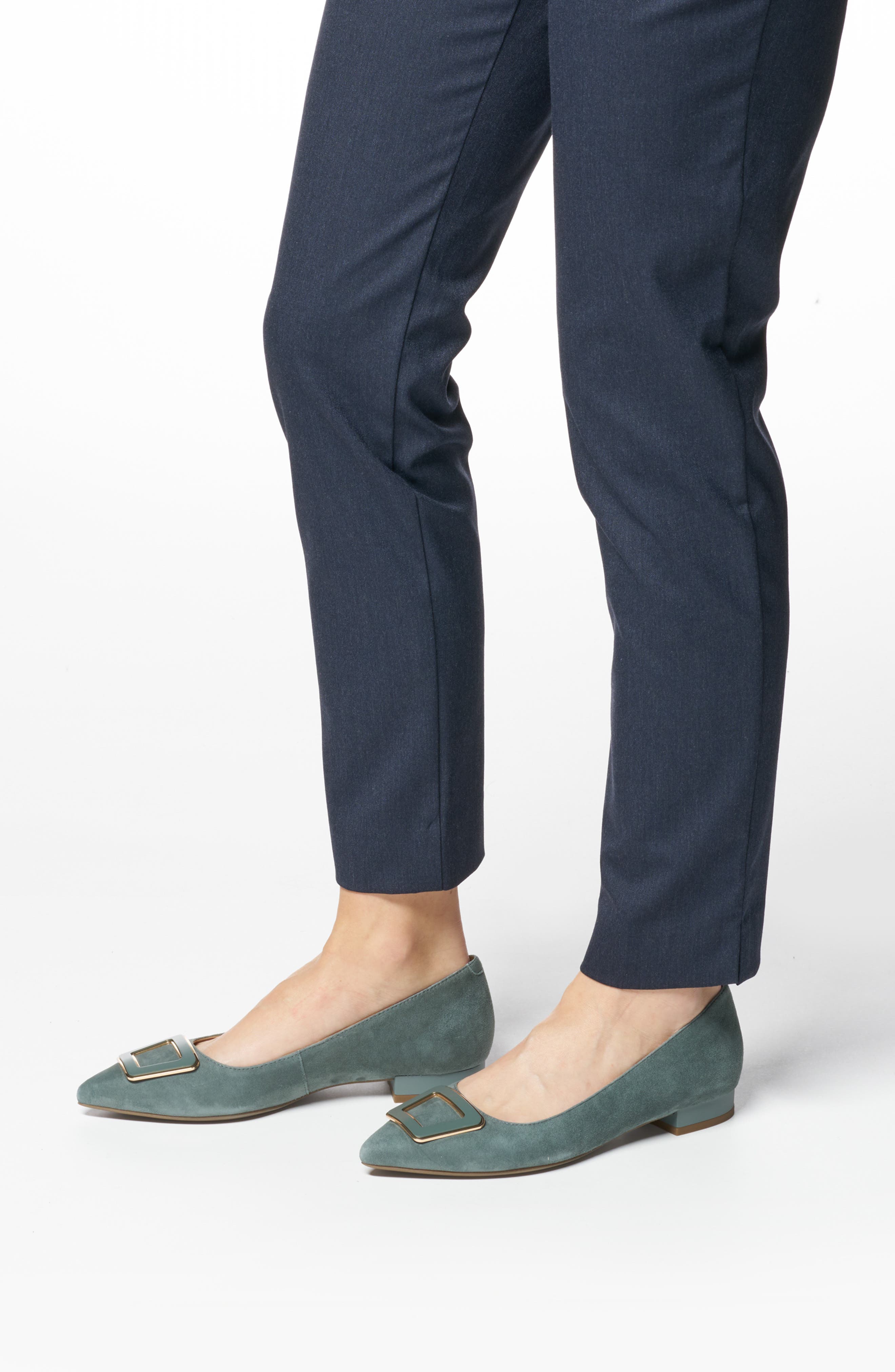 Charyssa Water Resistant Flat, Alternate, color, SAGE