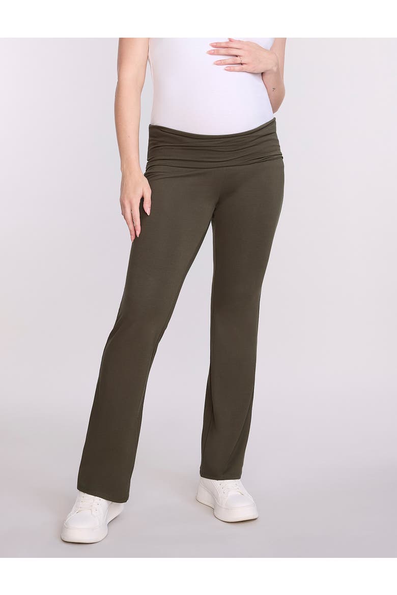 Roll Over Waistband Flare Legging, Alternate, color, Deep Depths