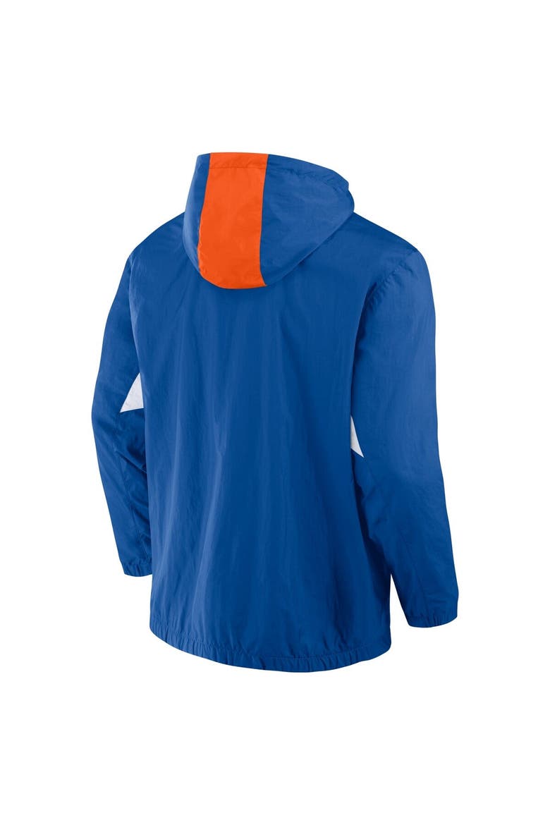 Men's Fanatics Royal FC Cincinnati Free Kick Woven Quarter-Zip Hoodie Jacket, Alternate, color, Blue