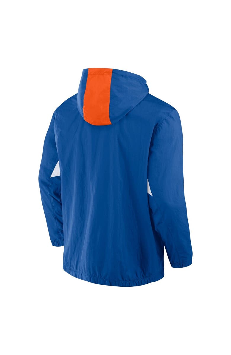 FANATICS Men's Fanatics Royal FC Cincinnati Free Kick Woven Quarter-Zip Hoodie Jacket, Alternate, color, Blue