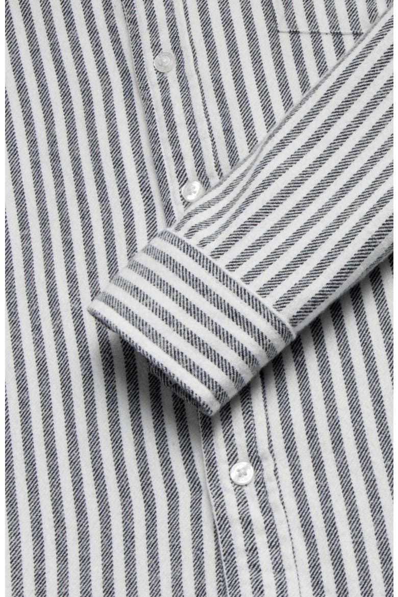 Brian Twill Stripe Shirt, Alternate, color, Navy
