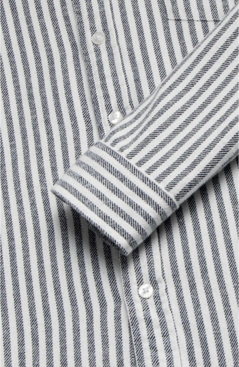 Surfside Supply Co. Brian Twill Stripe Shirt, Alternate, color, Navy