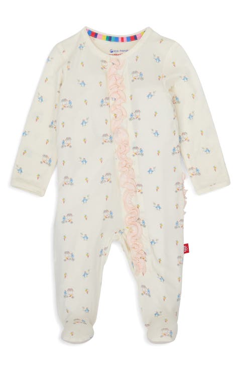 Penguin Pints Print Magnetic Footie (Baby)