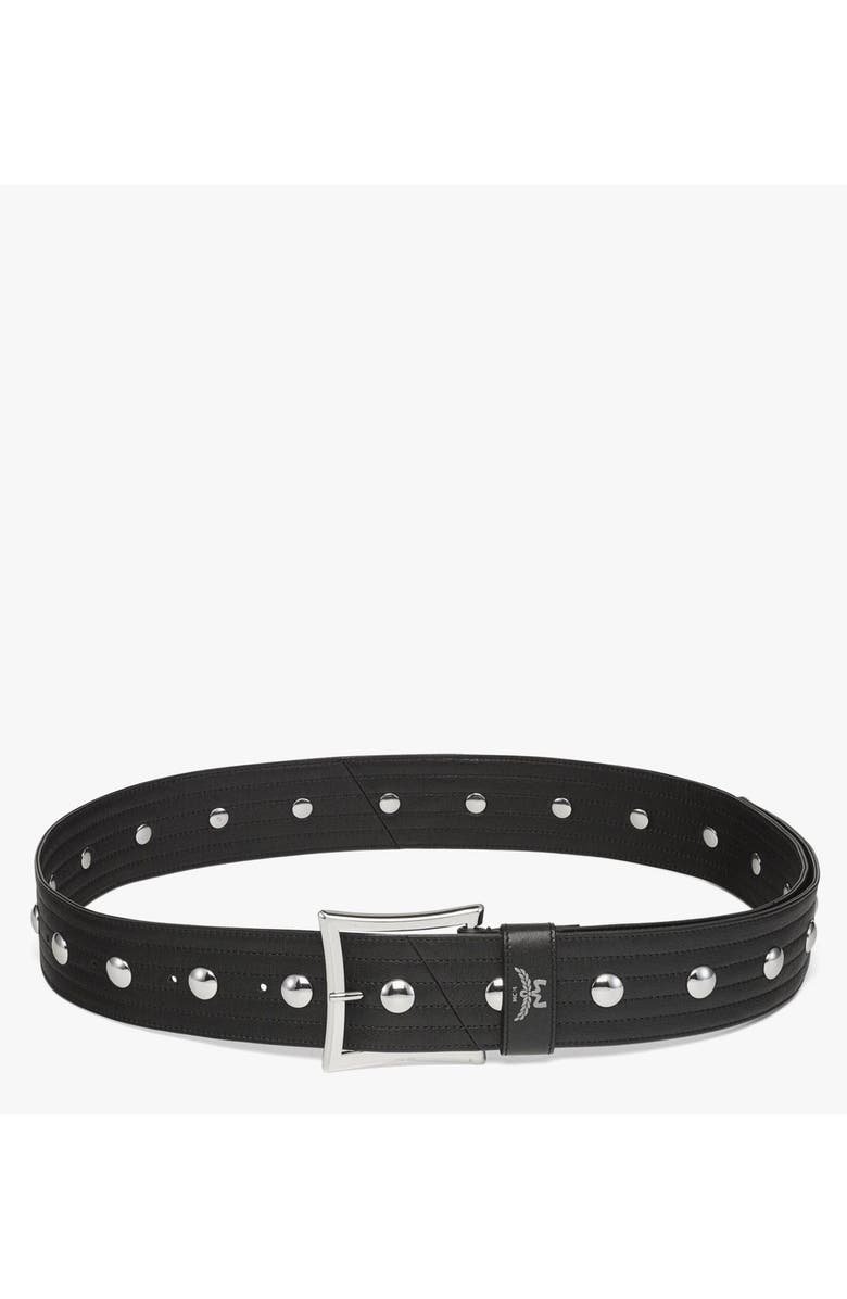 MCM Aren 2" Belt in Galactic Gala Leather, Main, color, Black