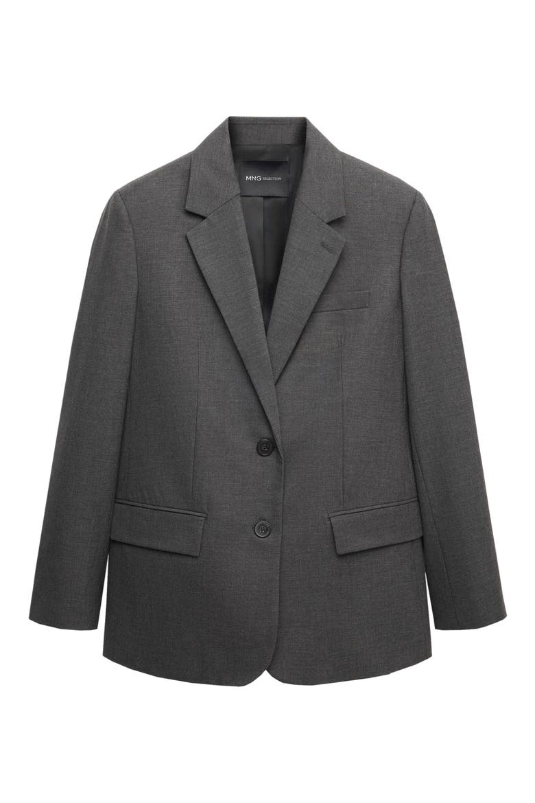 Wool Blend Suit Blazer, Alternate, color, GREY