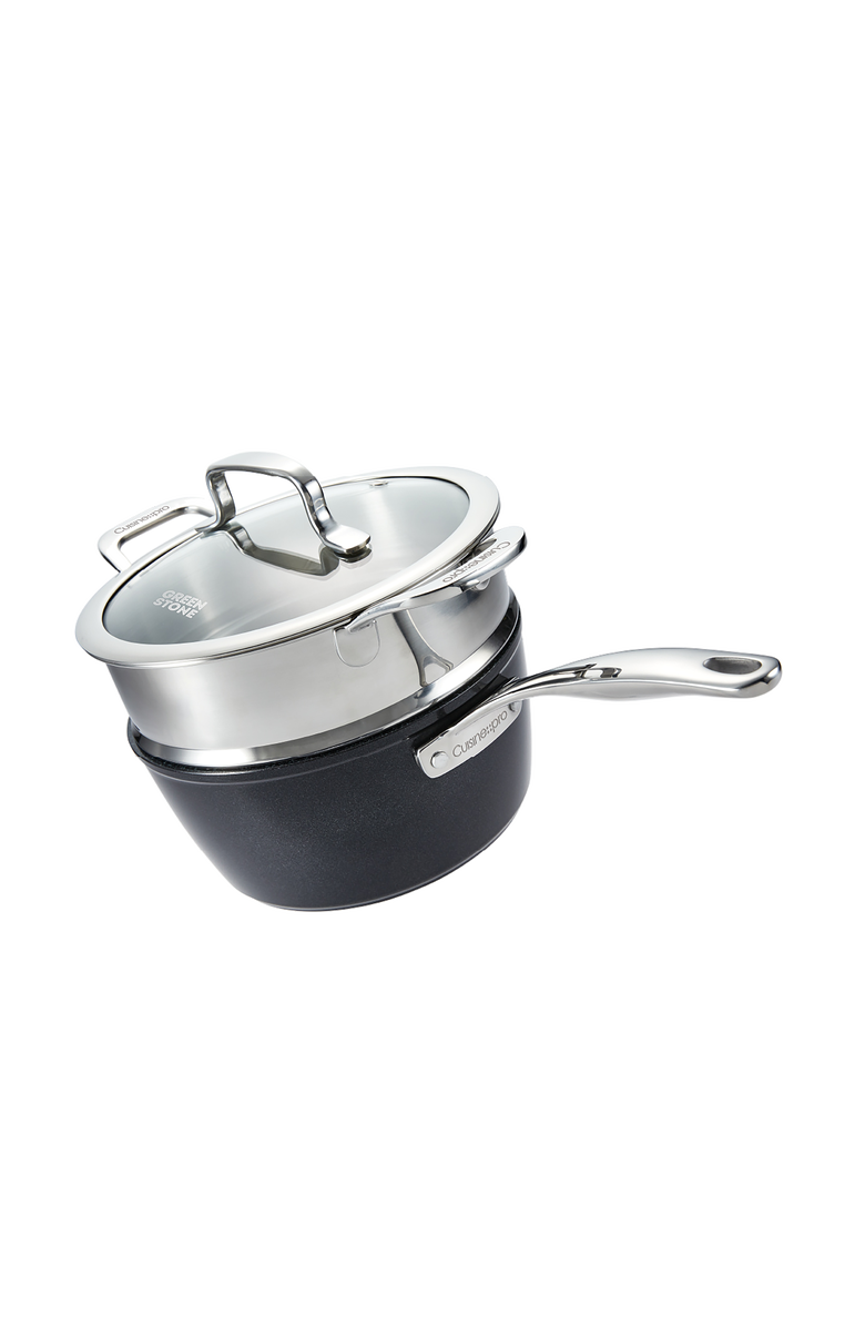 Cuisine::pro<sup>®</sup> GREEN STONE<sup>™</sup> 2.4 Qt. Saucepan with lid, Main, color, Black