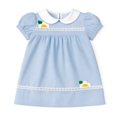 Florence Eiseman Babies' Pincord Dress With Flowers In Blue