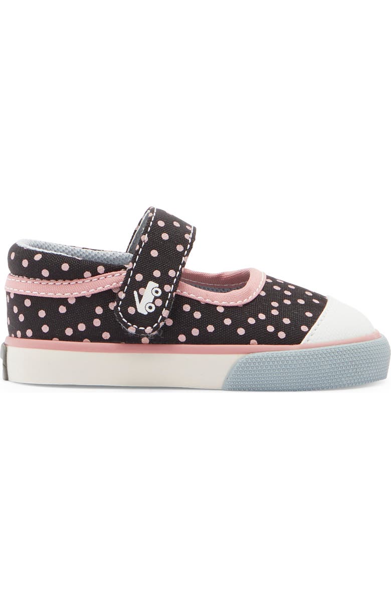 See Kai Run Kids' Sophia Mary Jane Sneaker, Alternate, color, Black/ Dots