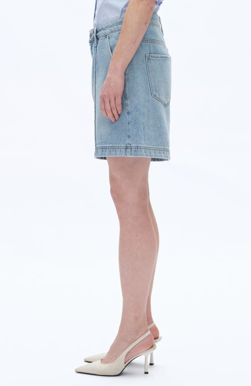 Bayeas Seamed Mid Rise Denim Bermuda Shorts In Blue