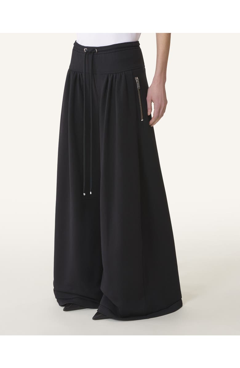 Lanvin COTTON FLEECE AND CASHMERE PANTS, Alternate, color, 