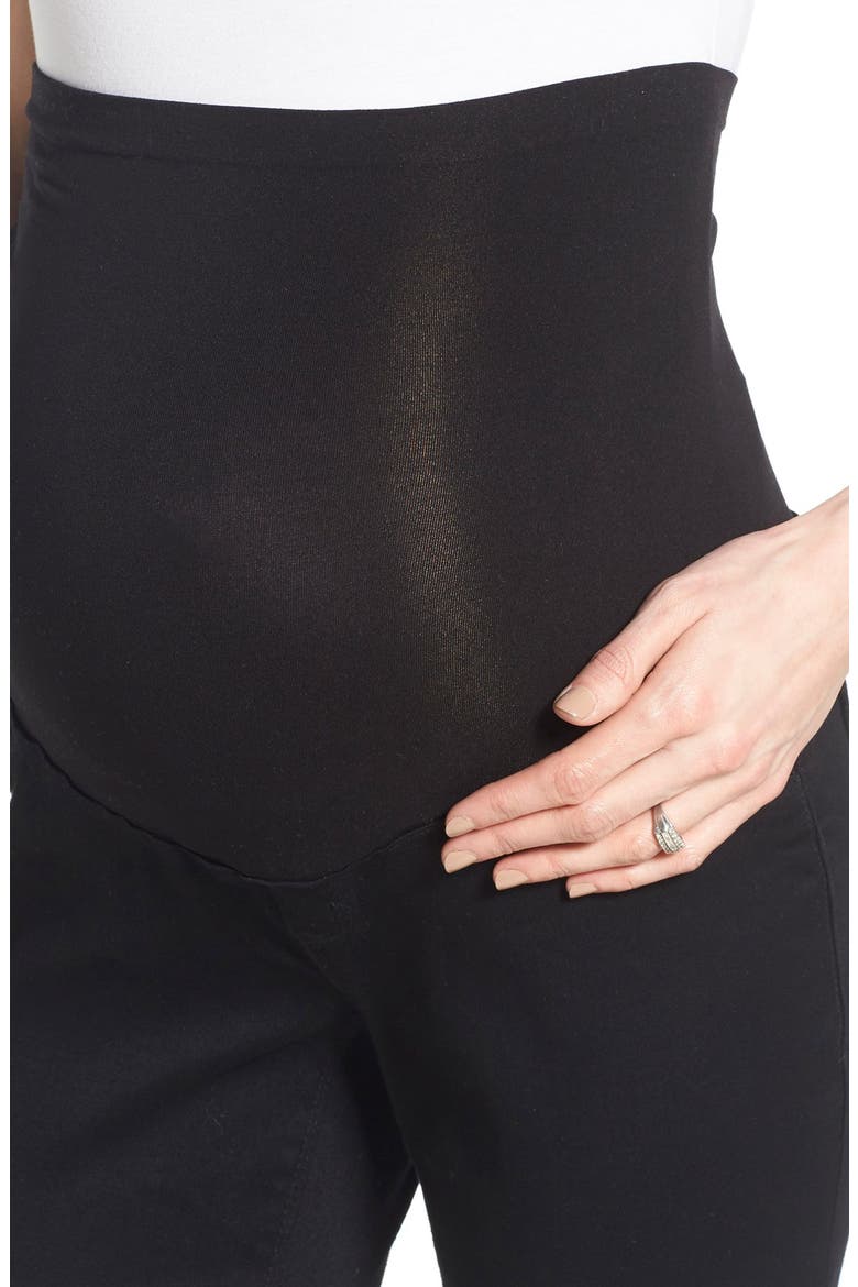 Butter Maternity Skinny Jeans, Alternate, color, BLACK
