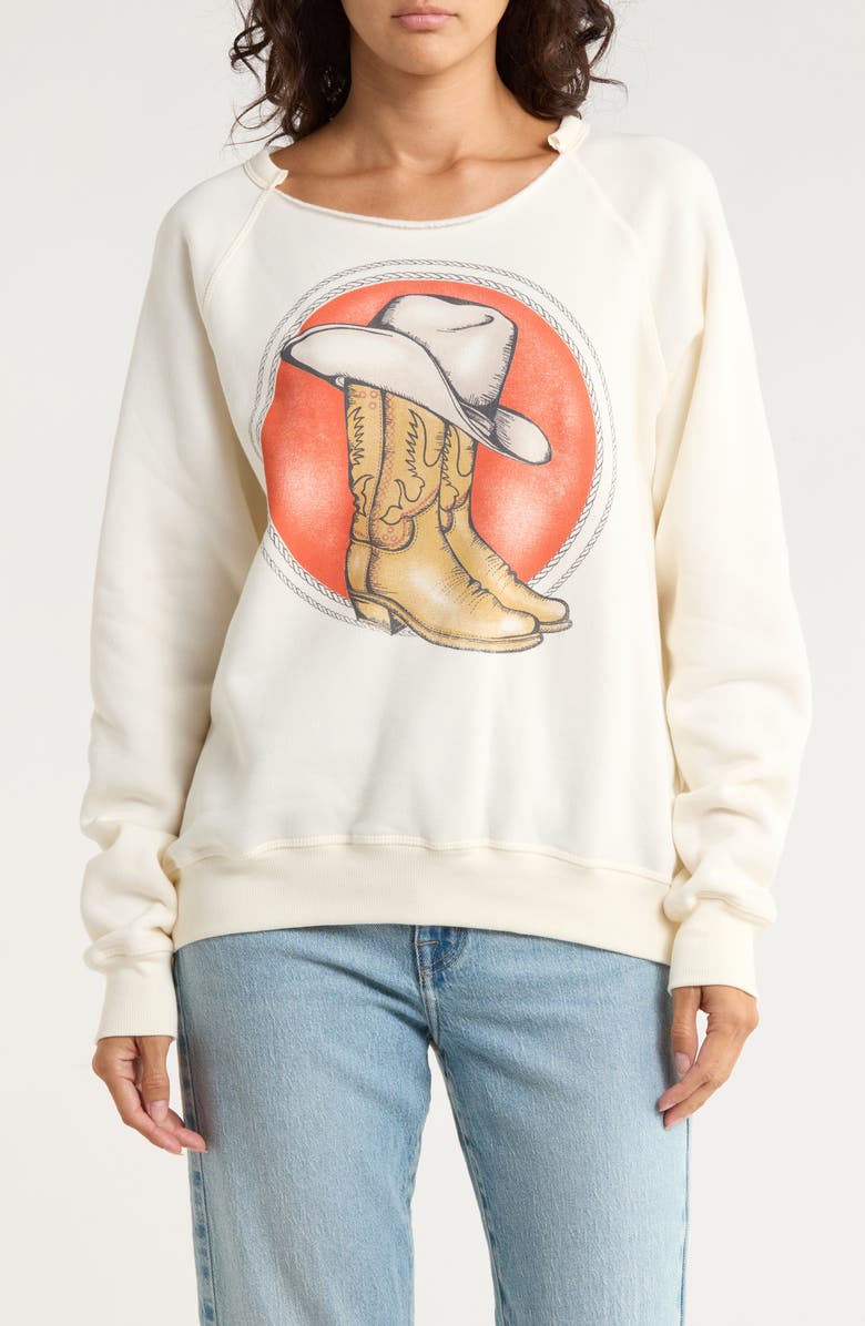 Project Social T Rodeo Sweatshirt, Main, color, Cozy Cream