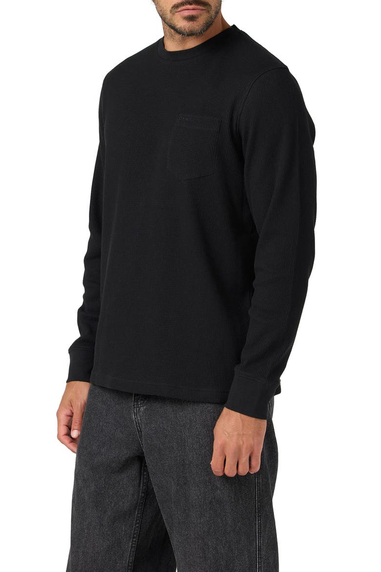 Overland Long Sleeve Thermal Pocket T-Shirt, Alternate, color, BLACK