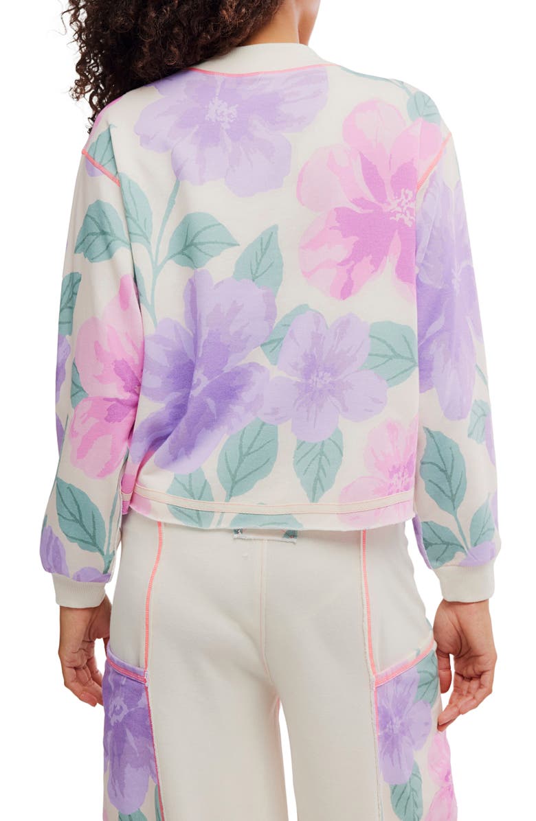 Free People Summer Loving Sweatshirt, Alternate, color, Ivory Combo