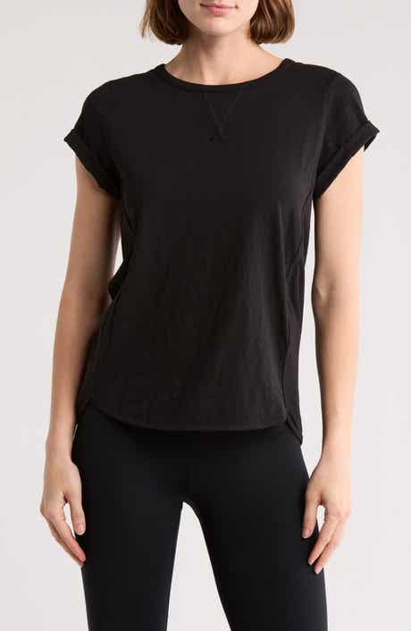 DKNY Roll Cap Sleeve T-Shirt