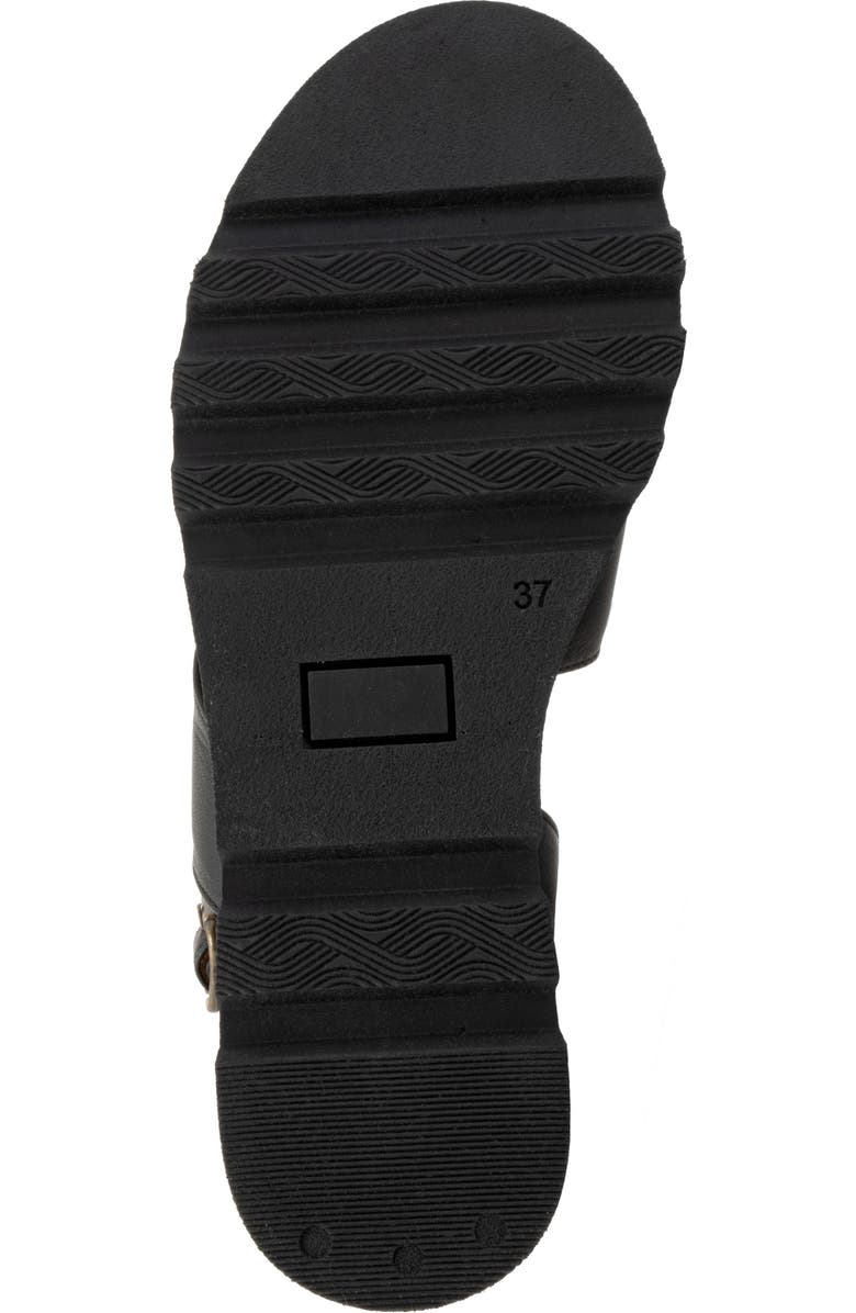Bueno Gianna Slingback Platform Wedge Sandal, Alternate, color, Black