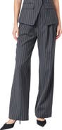 Endless Rose Pinstripe High Waist Trousers