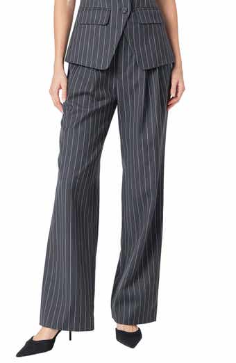Endless Rose Pinstripe High Waist Trousers