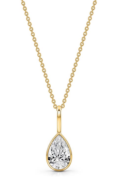 WaterDrop Lab Grown Diamond Pendant Necklace
