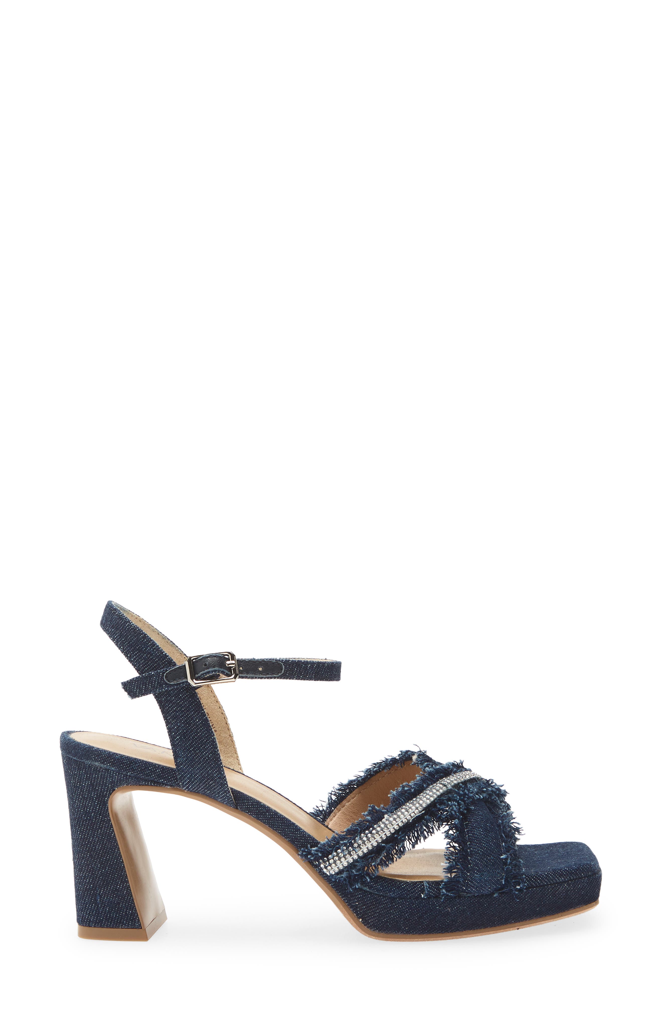 Marie Platform Sandal, Alternate, color, BLUE JEANS