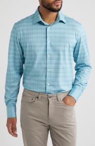 Bugatchi James OoohCotton® Check Print Button-Up Shirt