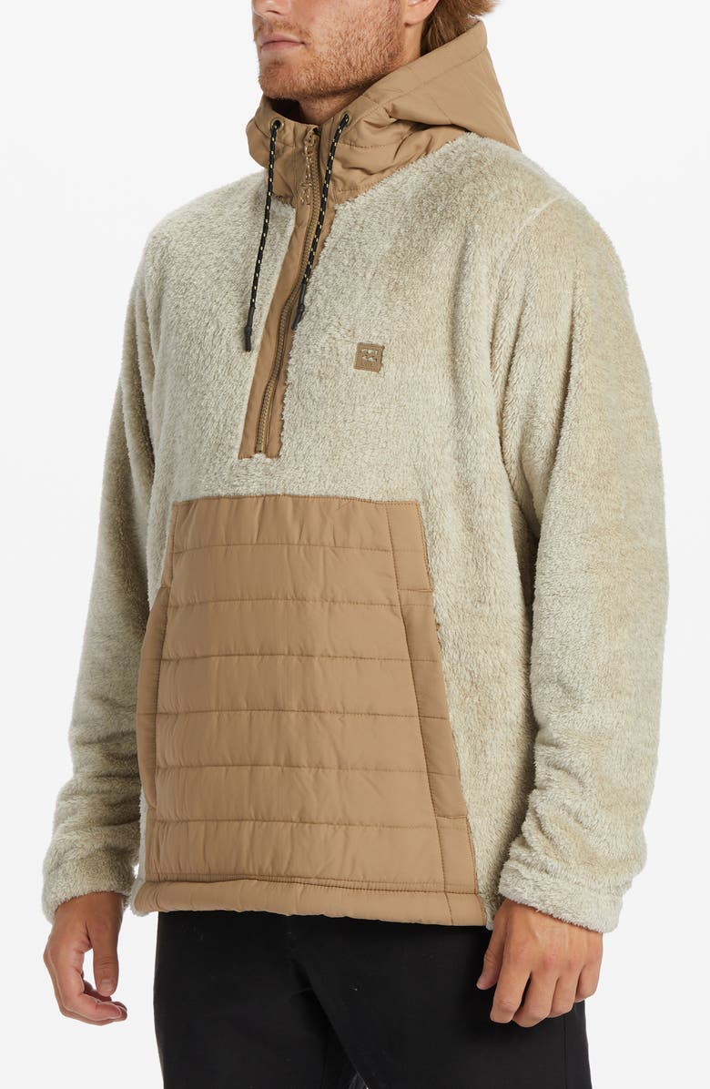 Billabong Badger Colorblock Half-Zip Fleece Hoodie, Alternate, color, 