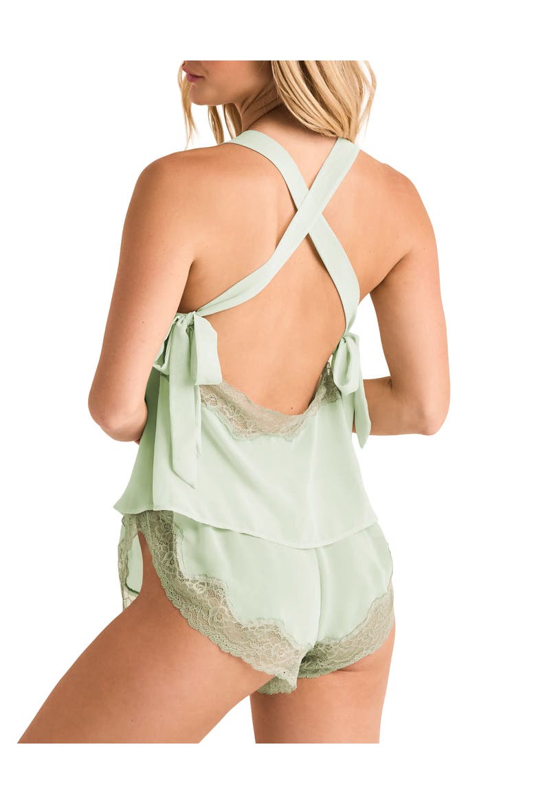 Sabreina Camisole & Flutter Short Set Lingerie, Alternate, color, Medium green
