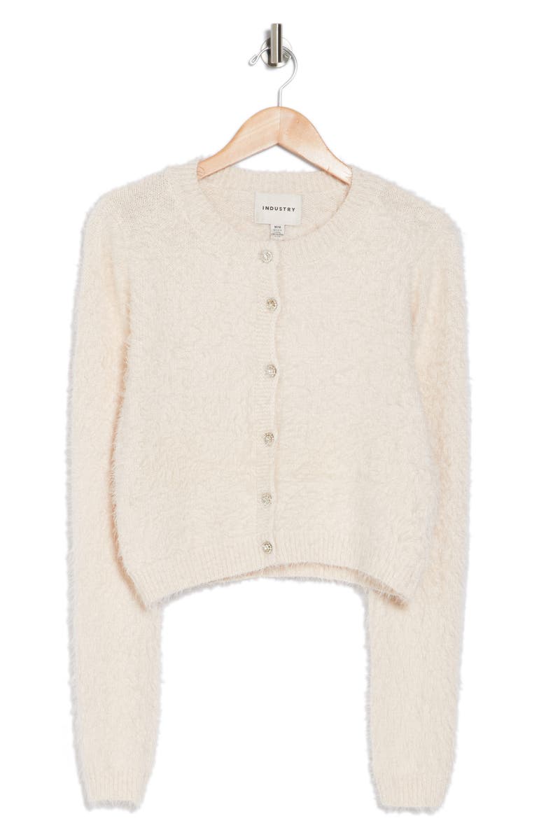 TRUTH Feathered Button Cardigan, Alternate, color, 