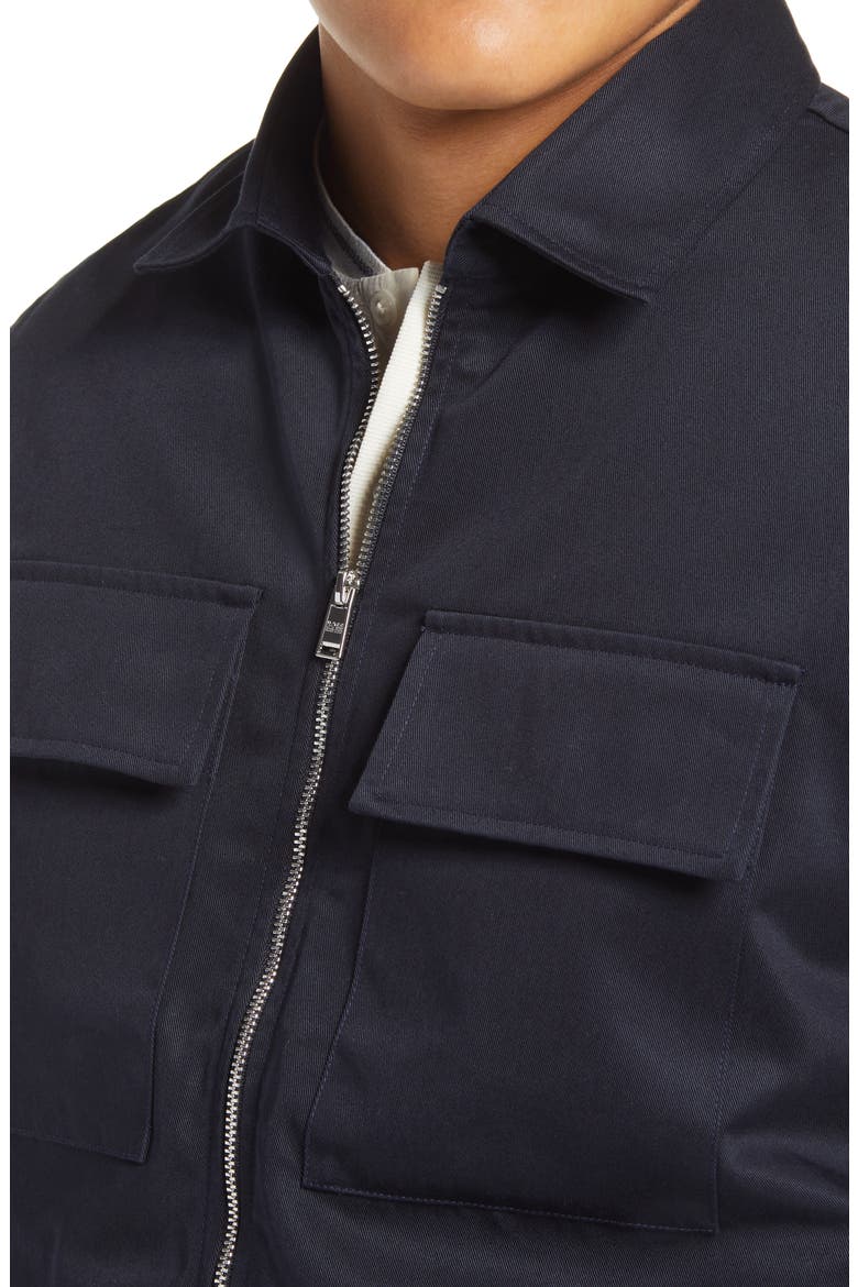 Lawson Zip-Up Twill Jacket, Alternate, color, DARK BLUE