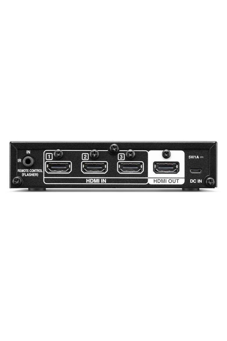 VS3003 3 In and 1 Out HDMI Switcher, Alternate, color, Black