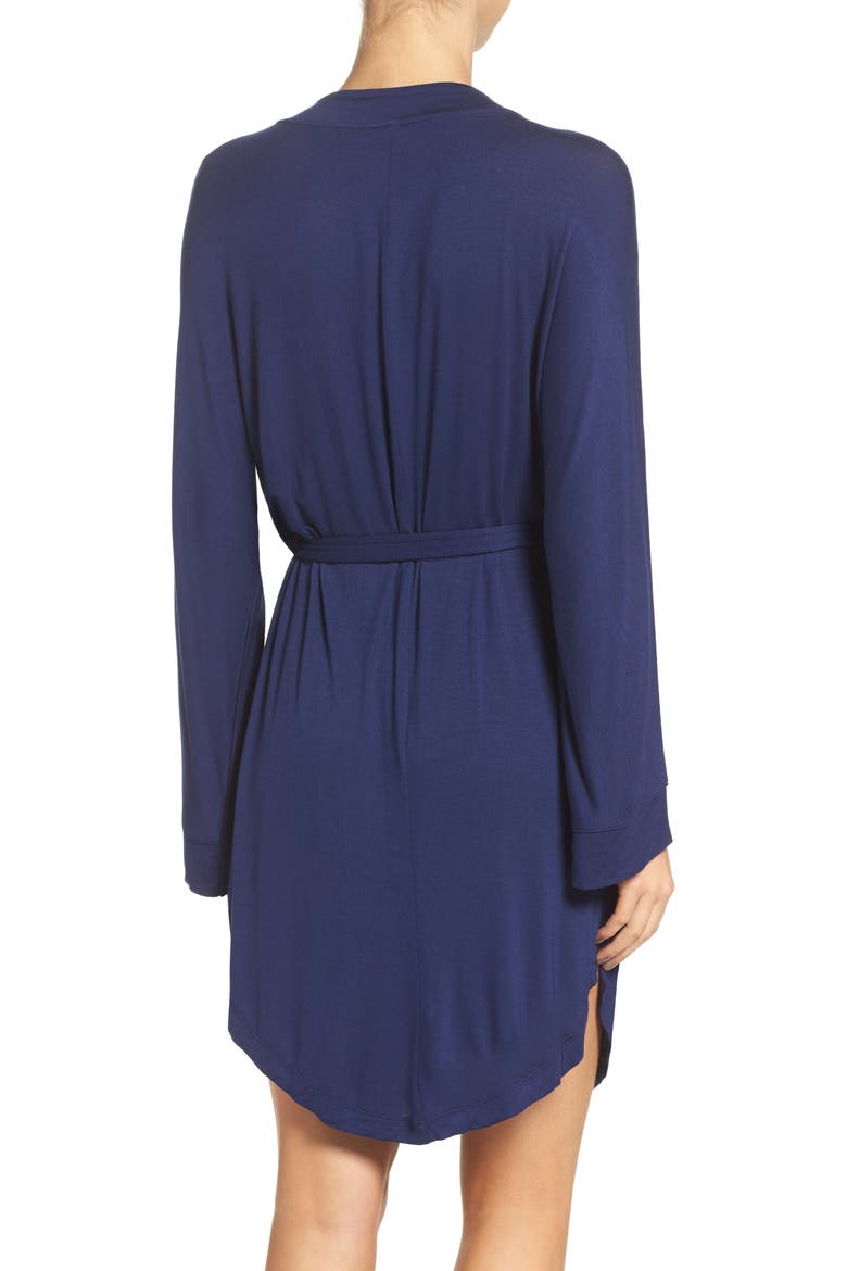 Intimates All American Jersey Robe, Alternate, color, NAVY