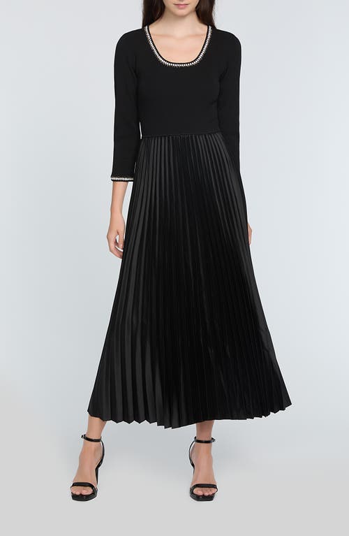 ELIE TAHARI ELIE TAHARI THE MAVE MIXED MEDIA MAXI DRESS