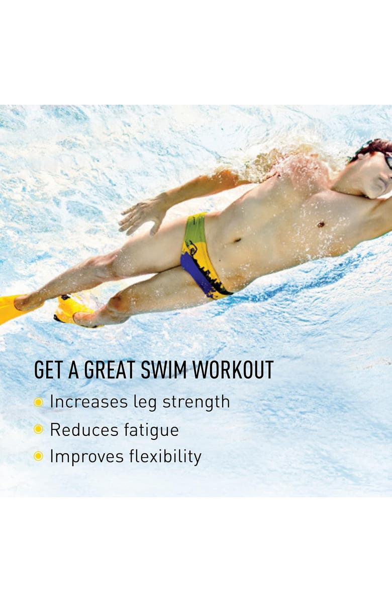 FINIS Z2 Gold Zoomers Swim Fins Short Blade Training Fins for Strength and Speed Natural Rubber Fit, Alternate, color, Yellow
