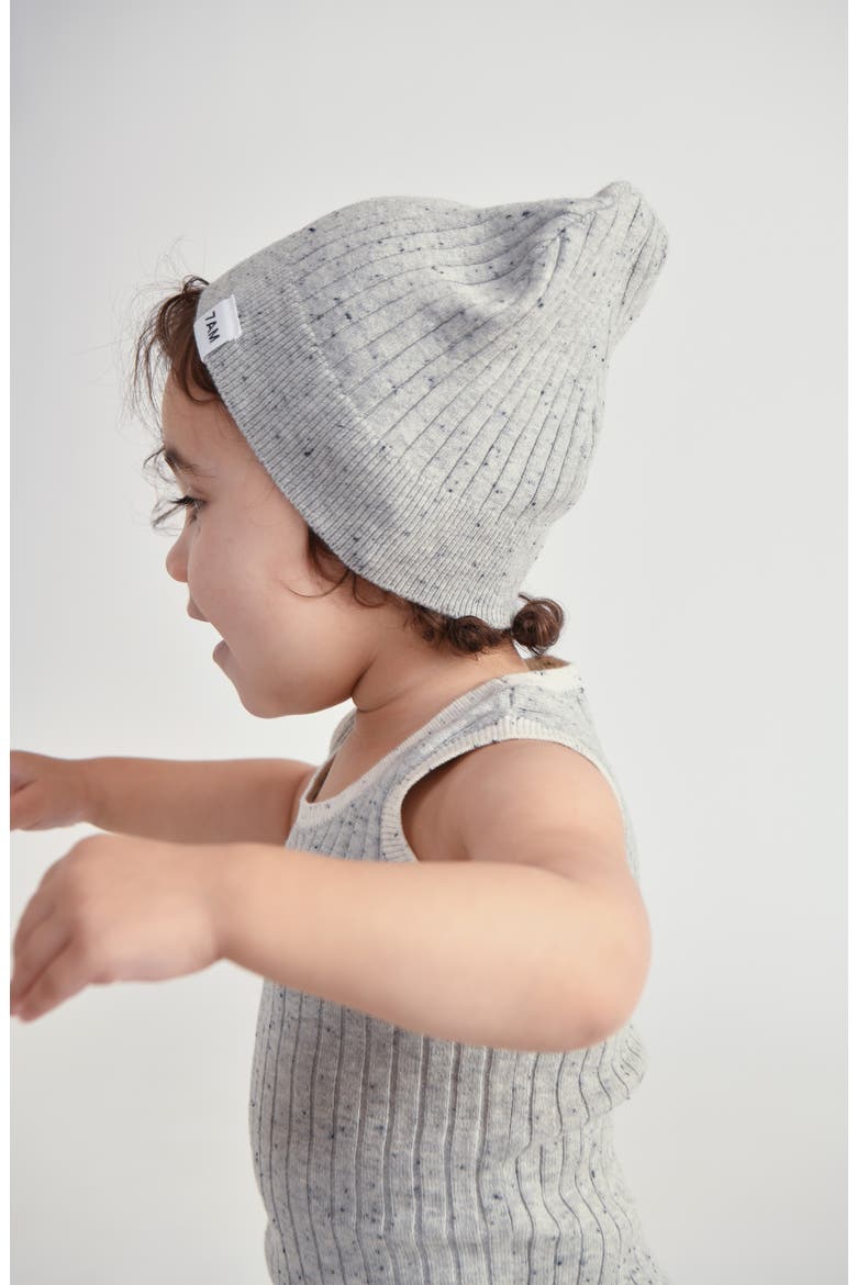 Kids' Hug Me Beanie, Alternate, color, HEATHER GREY