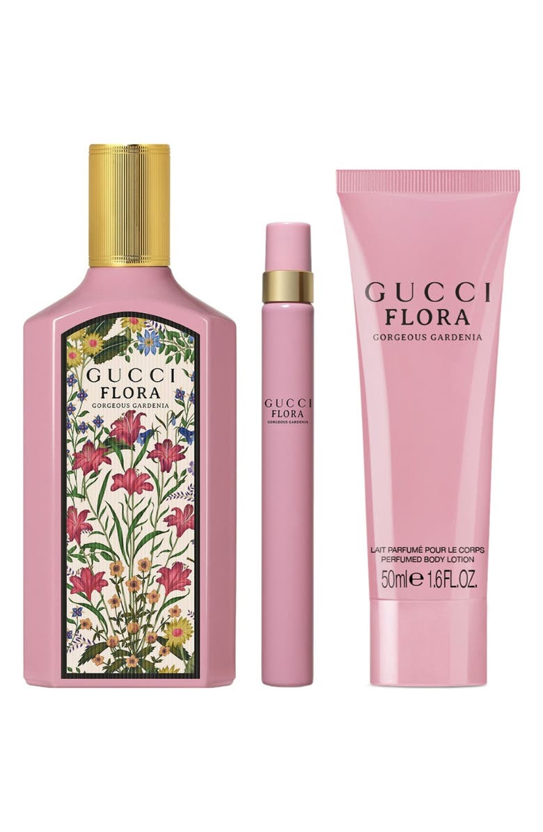 Gucci Flora Gorgeous Gardenia Eau de Parfum Gift Set $241 Value, Alternate, color,